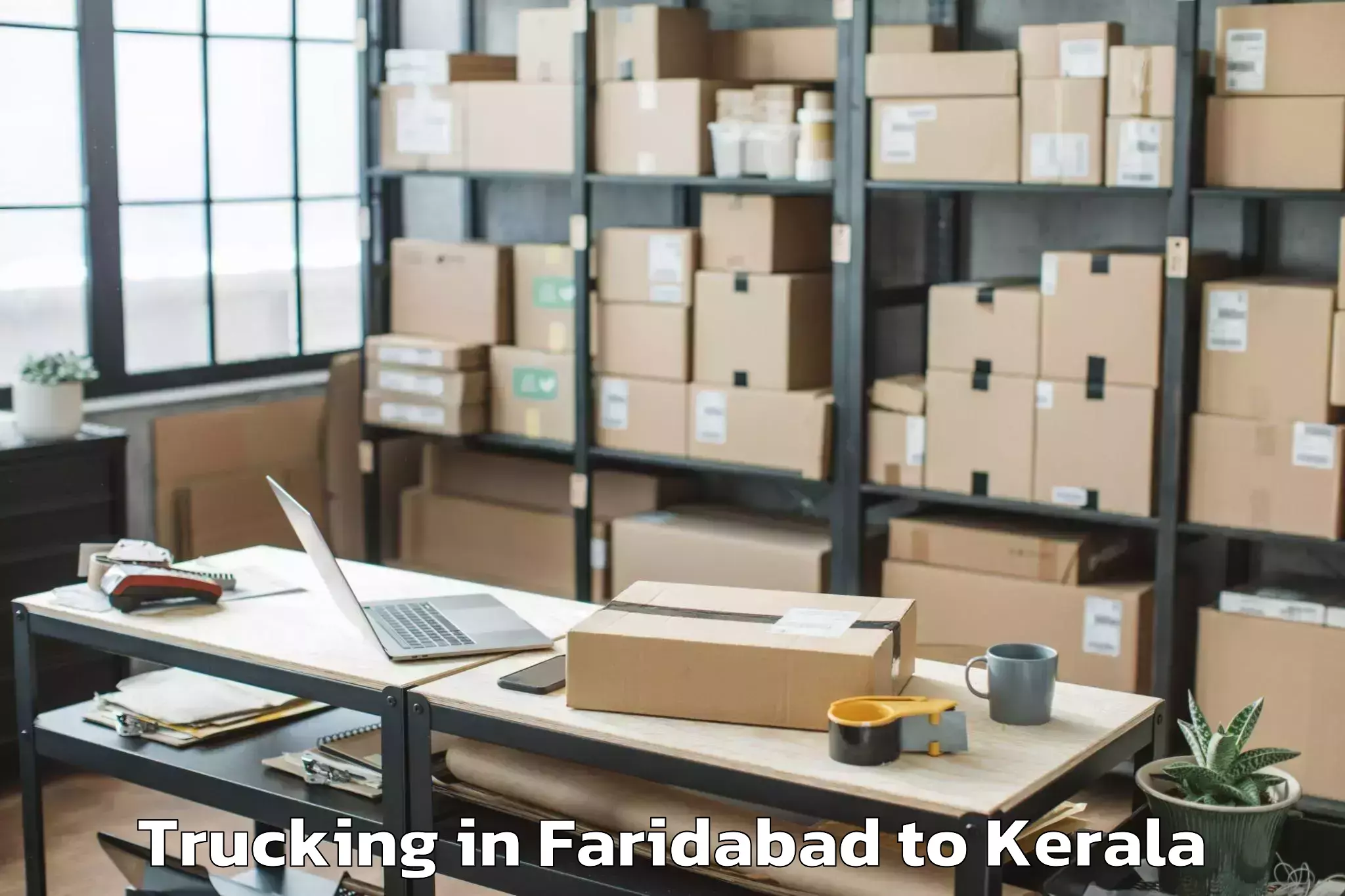 Top Faridabad to Meenachil Trucking Available